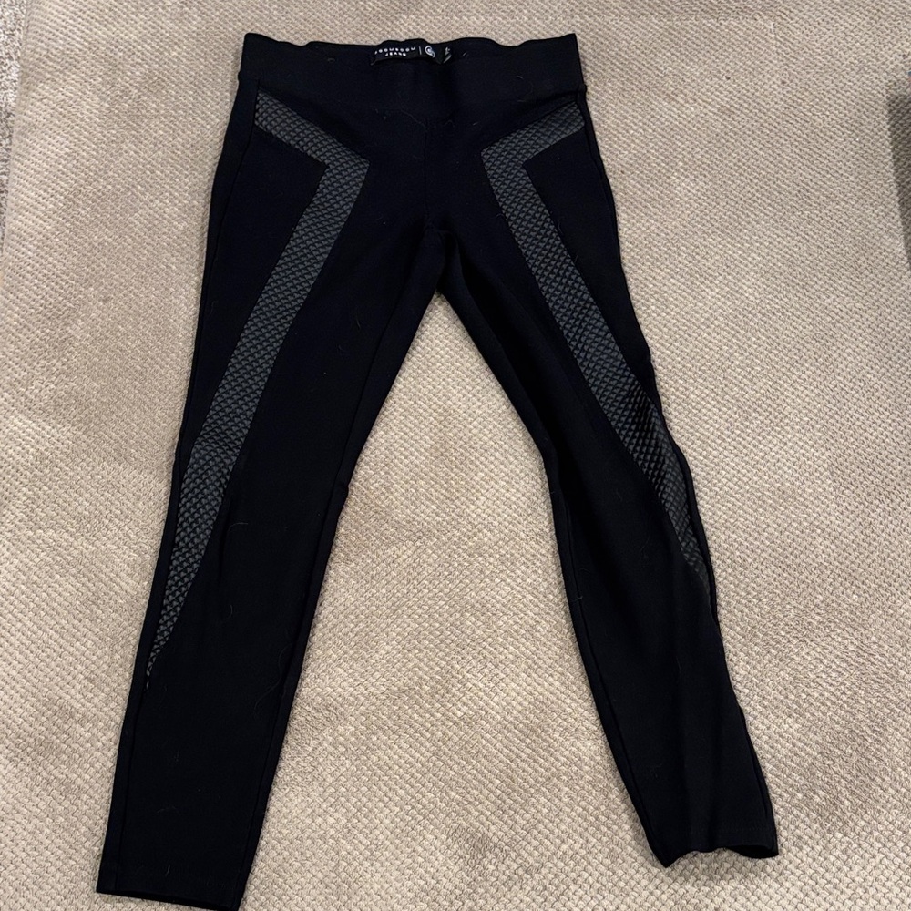 Boom Boom Jeans Black Leggings with Gray Details